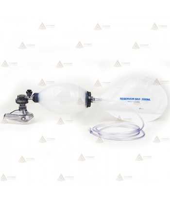 Resucitador manual de silicona para adultos y pediátricos