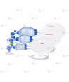 Resucitador manual de PVC para adultos y pediátricos