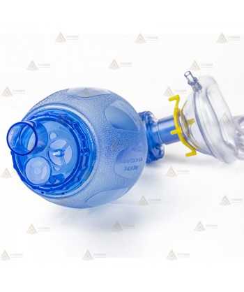 Resucitador manual de PVC para adultos y pediátricos