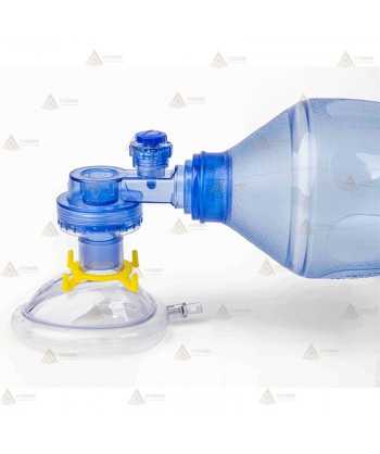 Resucitador manual de PVC para adultos y pediátricos