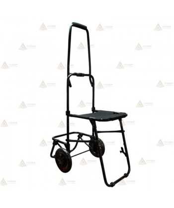 Porta mochilas plegable con asiento