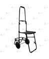 Porta mochilas plegable con asiento