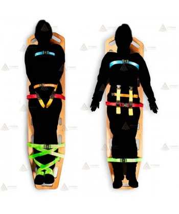 Kit de correas de ajuste para tablas espinales y camillas