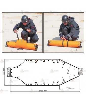 Camilla de rescate enrollable para rescate -500 kg-