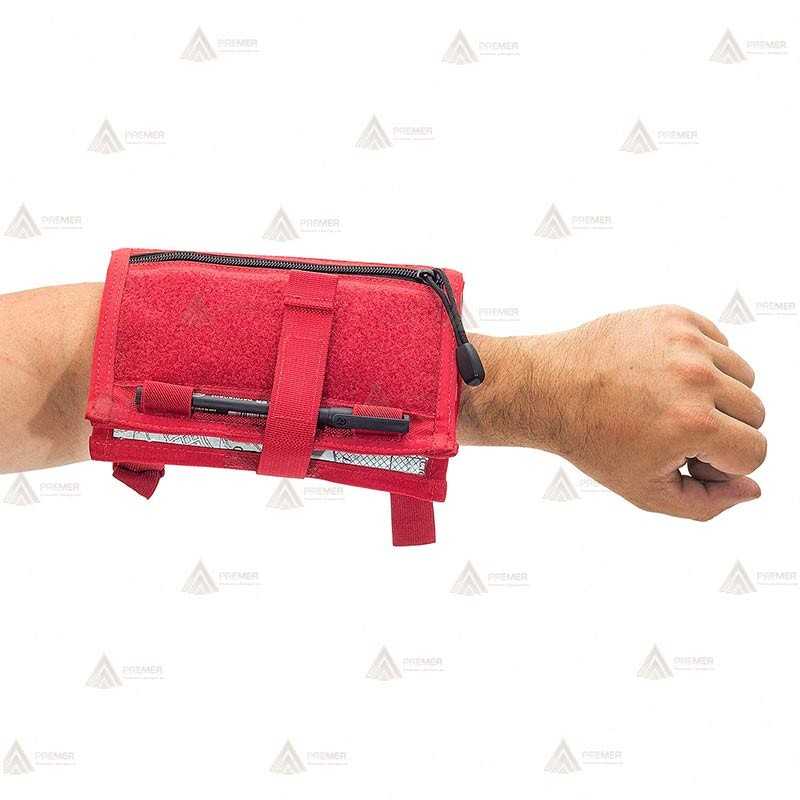 Brazalete táctico Porta documentos color rojo