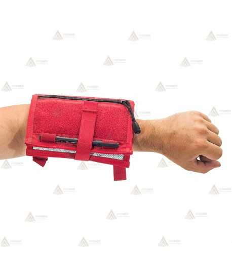 Brazalete táctico Porta documentos color rojo