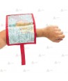 Brazalete táctico Porta documentos color rojo