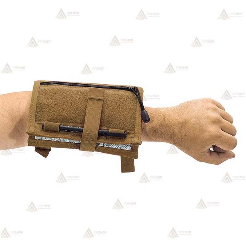 Brazalete táctico Porta documentos color Coyote
