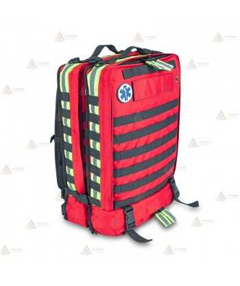 Mochila táctico-sanitaria modulable color rojo con sistema Molle (13,5 lit.)