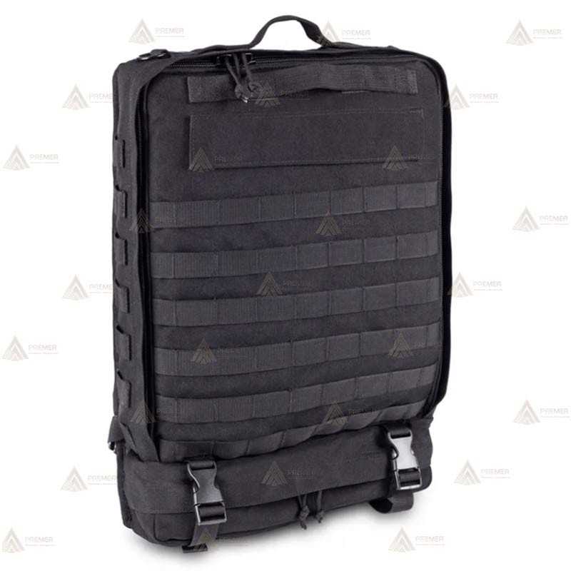 Mochila táctico-sanitaria modulable color negro con sistema Molle (13,5 lit.)