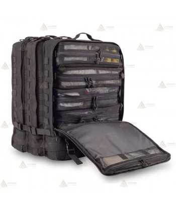 Mochila táctico-sanitaria modulable color negro con sistema Molle (13,5 lit.)
