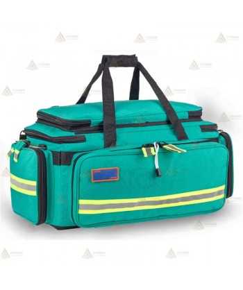 Bolsa/Mochila de Soporte Vital Avanzado (SVA) color verde para emergencias