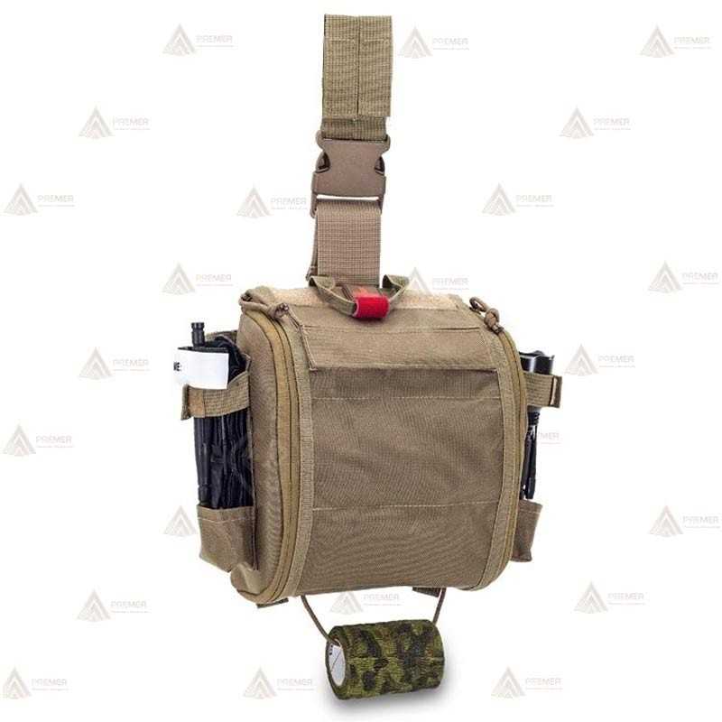 Botiquín paramédico pernera molle para emergencias (4,2 lit.)