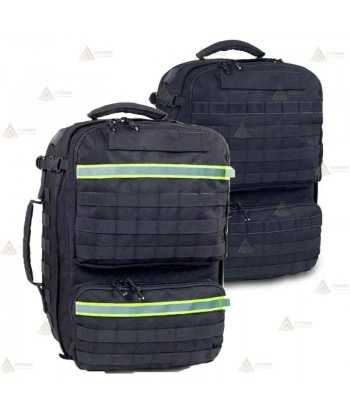 Mochila Táctica Sanitaria Soporte Vital  clor negro (32,7 lit.)
