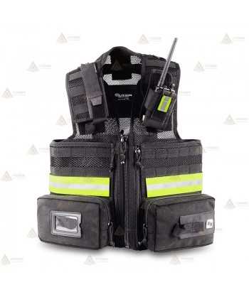 Chaleco táctico transpirable color negro con sistema Molle