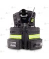 Chaleco táctico transpirable color negro con sistema Molle