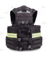 Chaleco táctico transpirable color negro con sistema Molle
