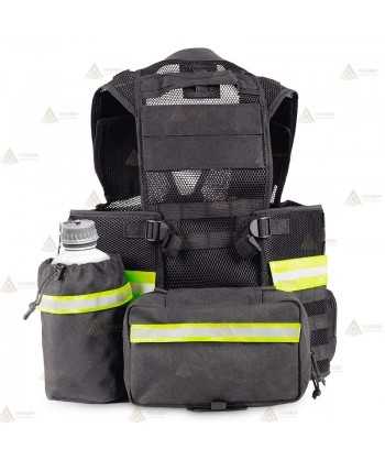 Chaleco táctico transpirable color negro con sistema Molle