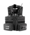 Chaleco táctico transpirable color negro con sistema Molle