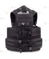 Chaleco táctico transpirable color negro con sistema Molle