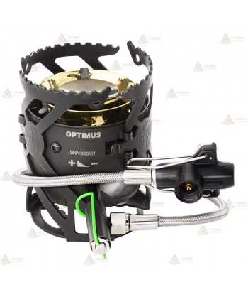 Hornillo híbrido Optimus Polaris Optifuel + botella de combustible