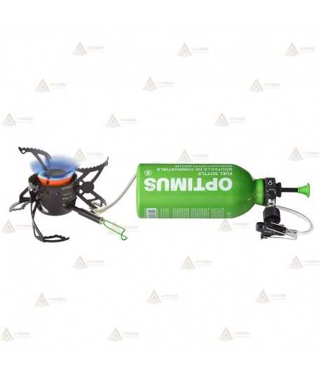 Hornillo híbrido Optimus Polaris Optifuel + botella de combustible