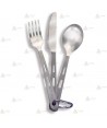 Set de cubertería de titanio Optimus