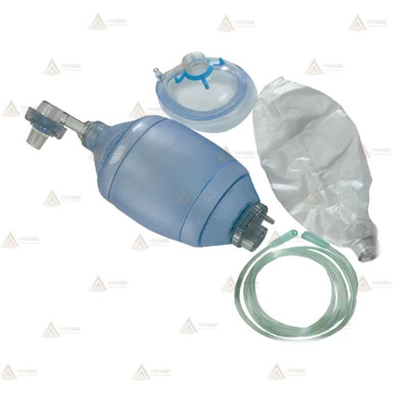 Resucitador manual pediátrico de PVC con mascarilla C3