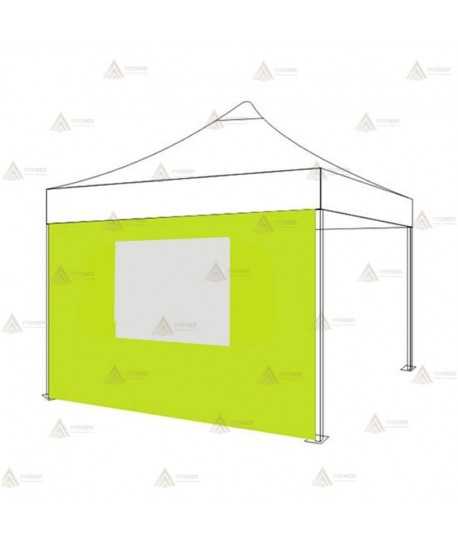 Cortinas laterales con una ventana cuadrada para carpas plegables