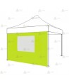 Cortinas laterales con una ventana cuadrada para carpas plegables