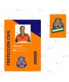 Tarjetas de PVC para identificación para Policía Local, Protección Civil, Vigilantes de seguridad, Sanitarios, etc