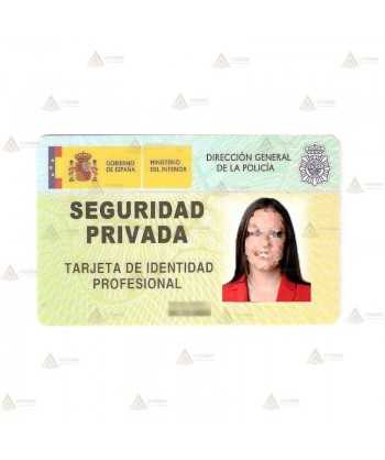 Tarjetas de PVC para identificación para Policía Local, Protección Civil, Vigilantes de seguridad, Sanitarios, etc