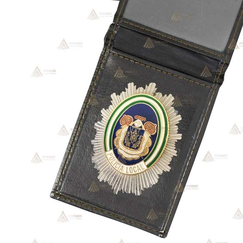 Chapa esmaltada personalizable de identificación para policía local