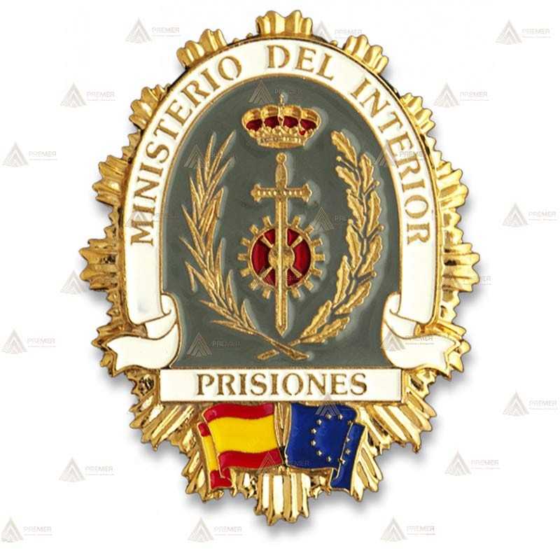 Chapa esmaltada de cartera para Prisiones