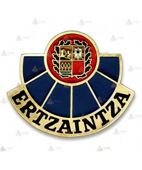 Chapa esmaltada de cartera para la Ertzaintza