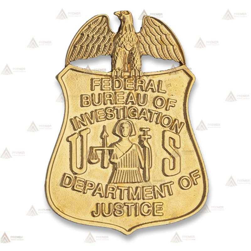 Chapa esmaltada de cartera para el FBI