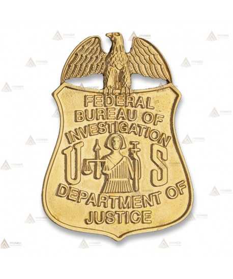 Chapa esmaltada de cartera para el FBI