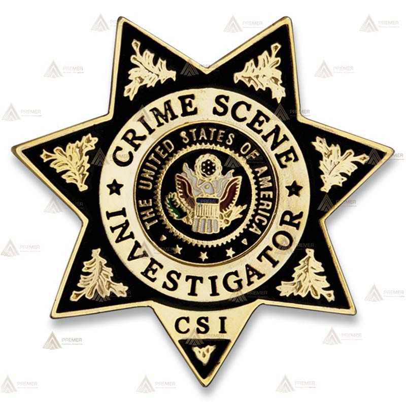Chapa esmaltada de cartera para el CSI