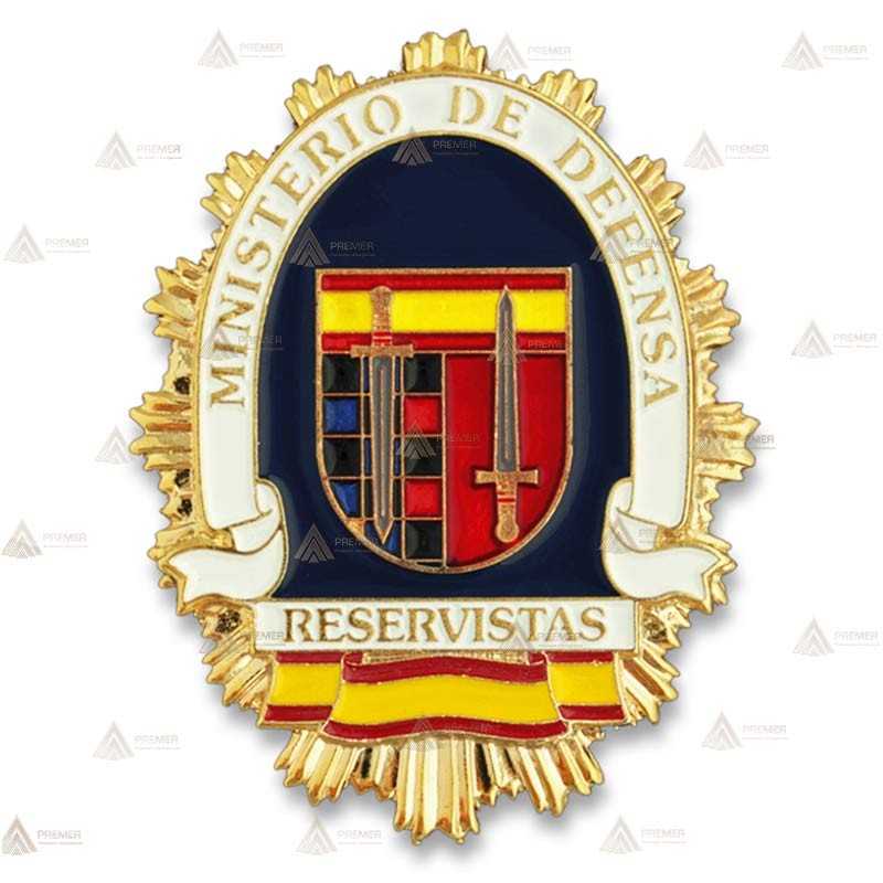 Chapa esmaltada de cartera para Reservistas