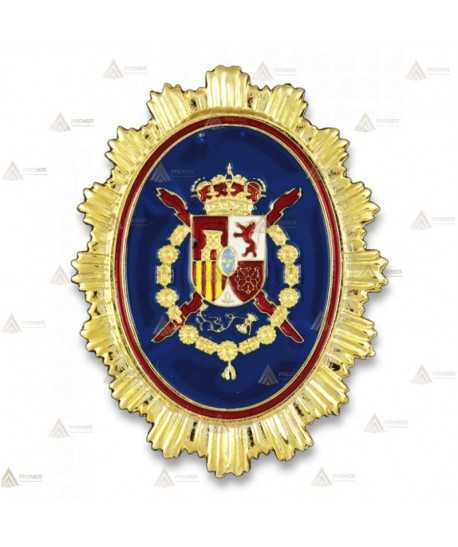 Chapa esmaltada de cartera para la Guardia Real