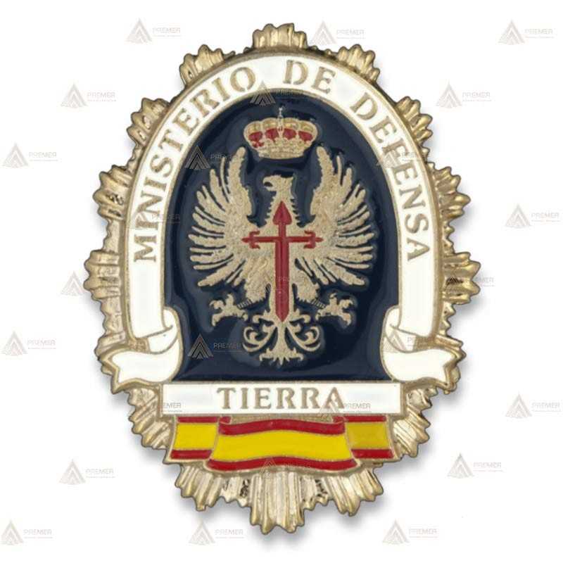 Chapa esmaltada de cartera para el Ejército de Tierra