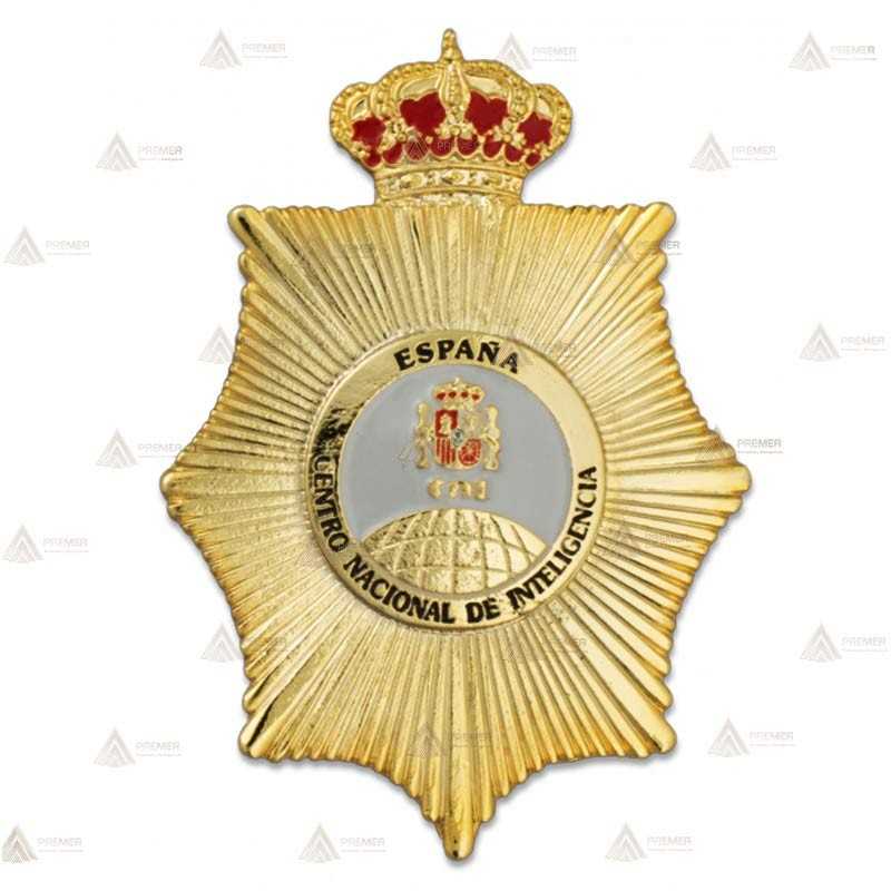 Chapa esmaltada de cartera para Centro Nacional de Inteligencia