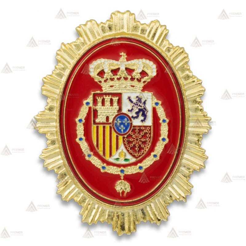 Chapa esmaltada de cartera para Guardia Real S.M. Felipe