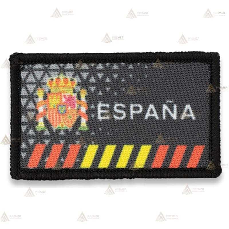 Parche sublimado con velcro con escudo de España