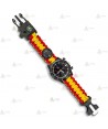 Reloj digital, táctico, paracord y supervivencia con bandera Española