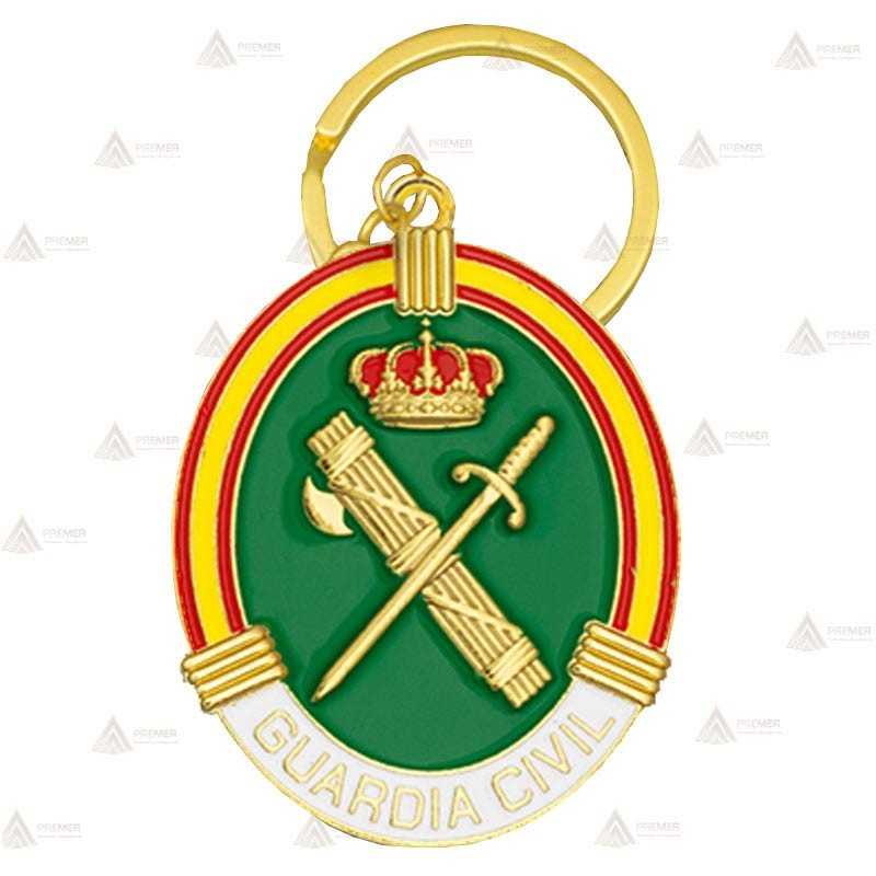 Llavero metálico esmaltado para la Guardia Civil