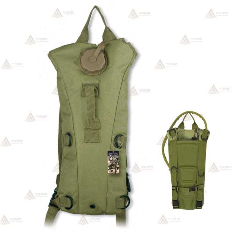 Mochila de hidratación de 2,5 litros verde militar