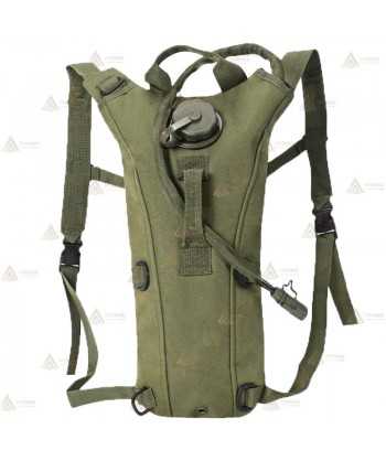 Mochila de hidratación de 2,5 litros verde militar