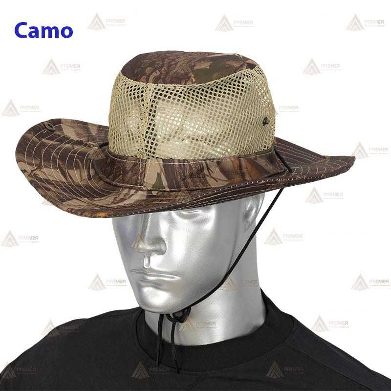 Sombrero de ala ancha con rejilla para actividades tácticas y outdoor