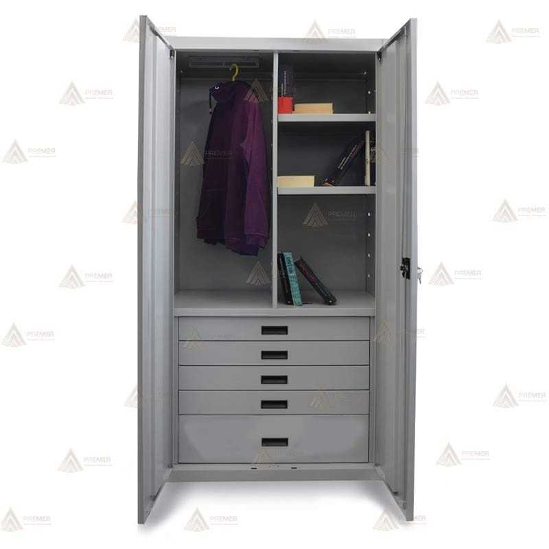 Armario metálico modular con cajones para oficina